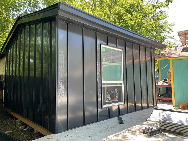 Black standing seam metal wall panels for Metal Roof Installation in Beavercreek